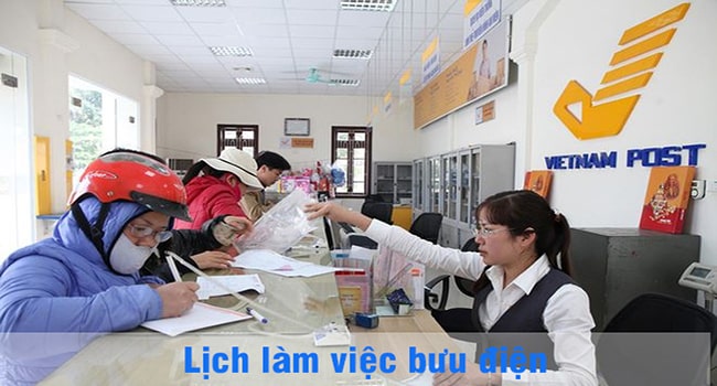 Thời gian làm việc của bưu điện